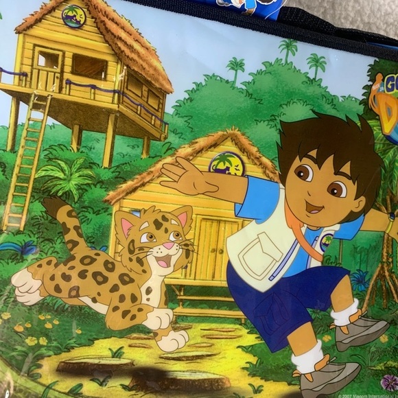 Nick Jr Go Diego Go 2 in 1 Auto Travel Desk 2006 dry erase board bag New 14" - Picture 5 of 13